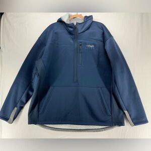 Sitka Gradient Cold Weather‎ Hoody Mens 3XL Softshell Fleece Lined Blue Jacket